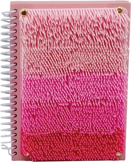 Taccuino sensoriale rosa con frange A5, 80 fogli