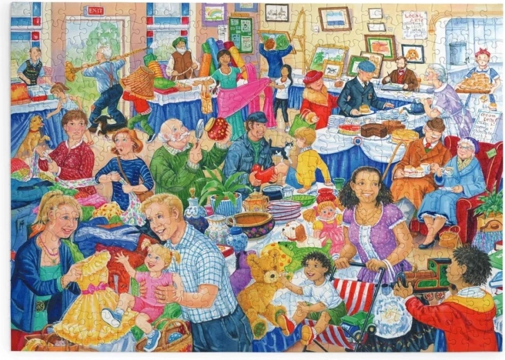 Puzzle Mercatino delle pulci con 500 pezzi grandi