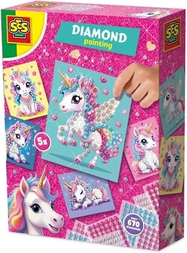 SES Unicorno – pittura con diamanti