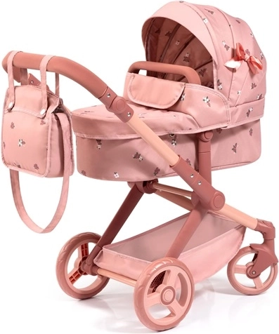 Carrozzina combinata per bambole Bayer Xeo in rosa