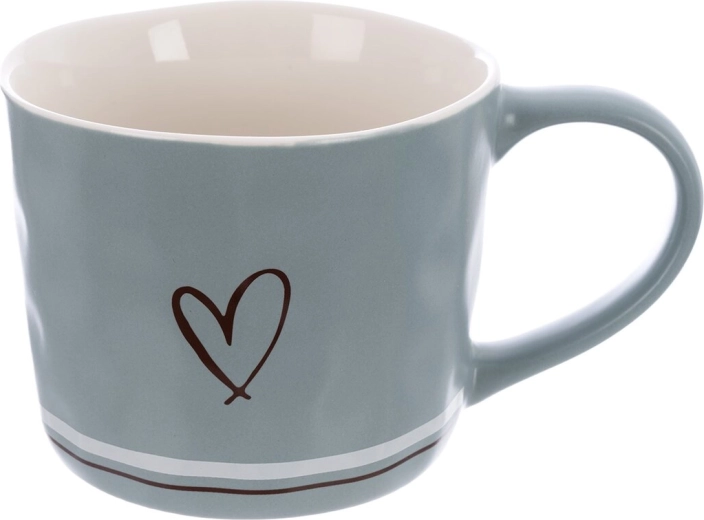 Tazza in porcellana Cuore 400 ml blu