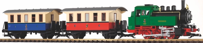 Kit di avviamento treno passeggeri Piko con locomotiva a vapore BR 80