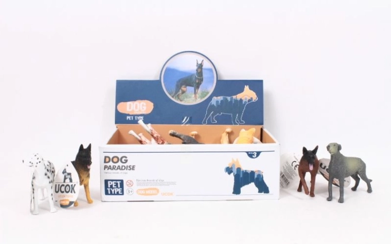 Dog Paradise figurine realistiche di cani 12,5 cm (12 pz)
