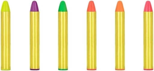 6 colori vivaci in un unico set