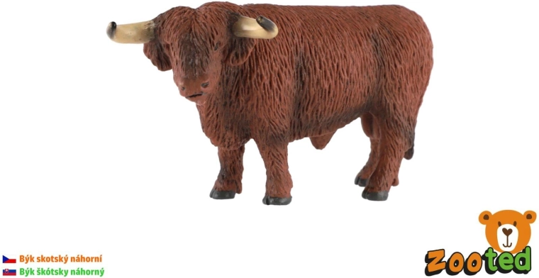 Figurina di toro Highland scozzese 15 cm