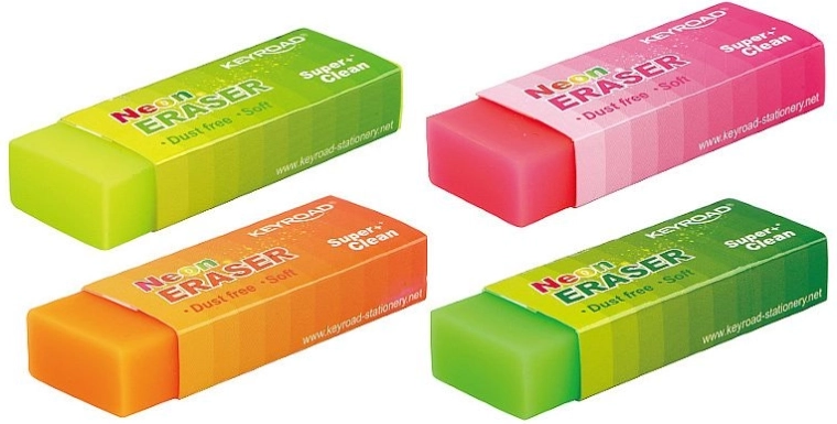 Gomma neon KEYROAD, morbida senza pelucchi