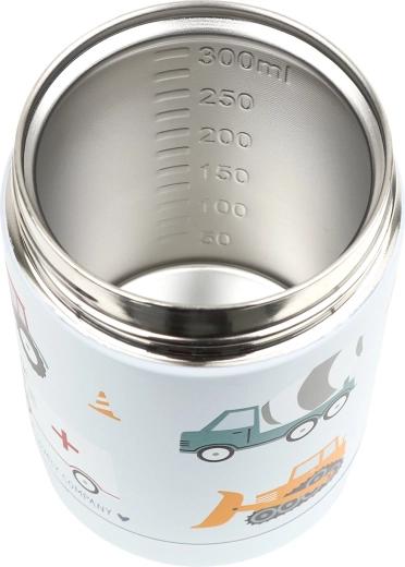 Interno in acciaio inox con scala graduata fino a 300 ml