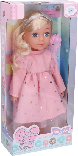 Bambola con fascia per capelli con stella, 35 cm