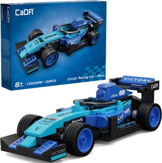 Costruzioni CaDA auto da corsa Circuit Racing Car Blue 123 pezzi