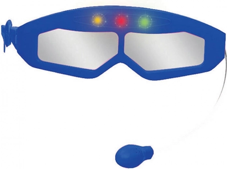Occhiali con microfono ed effetti luminosi