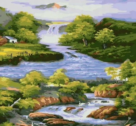 Norimpex dipingere con i numeri Fiume 40 × 50 cm