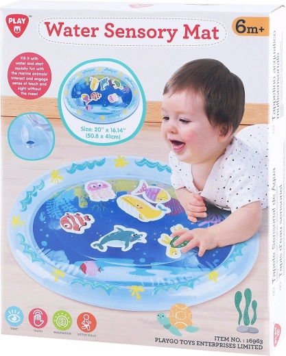 Tappetino sensoriale ad acqua Playgo per neonati