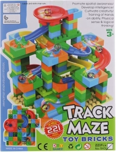 Pista per biglie – costruzione da 221 pezzi