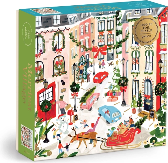 Puzzle metallici Galison Buon Natale, 1000 pezzi