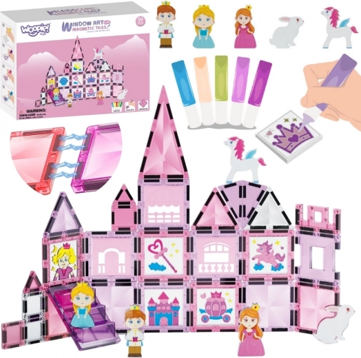 WOOPIE costruzioni magnetiche castello per principessa 50 pezzi