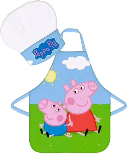 Set da cucina Peppa Pig (grembiule e cappello da chef)