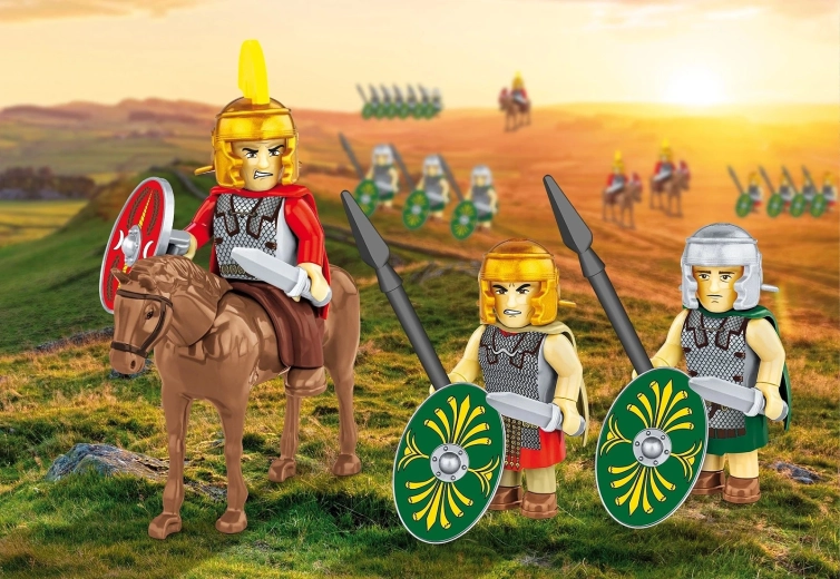 Cavaliere con cavallo per manovre dinamiche