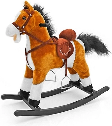 Milly Mally cavallo a dondolo Mustang marrone chiaro