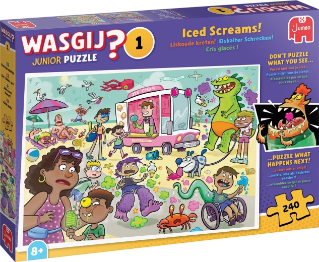 Puzzle Jumbo Wasgij Junior 1: Urla glaciali! 240 pezzi