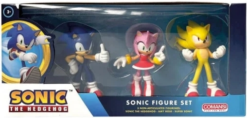 Set regalo di mini-figure Comansi Sonic (3 pz)