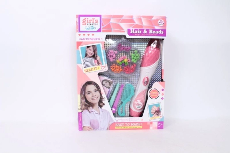 Set di bellezza per intrecciare i capelli con perline