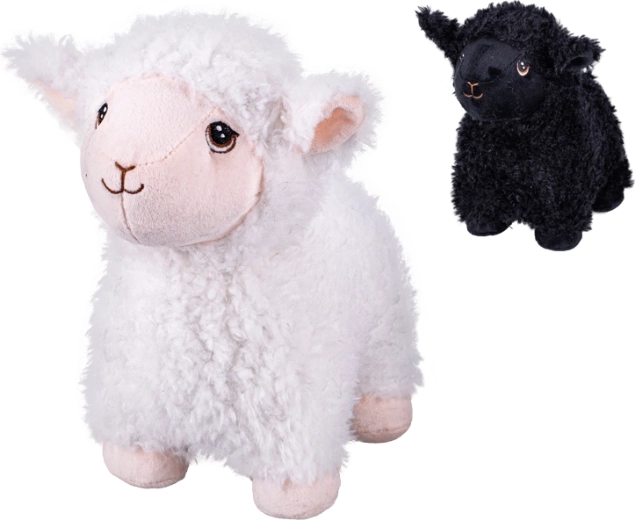 Pecorella di peluche in piedi 23 cm