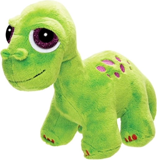 Dinosauro di peluche brontosauro – verde chiaro con macchie viola