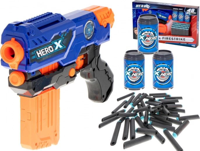 Mitra NERF con dardi in schiuma + caricatore + 3 bersagli + 48 dardi