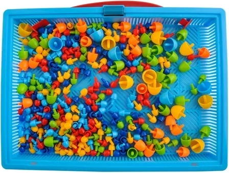 296 pezzi colorati in 3 dimensioni