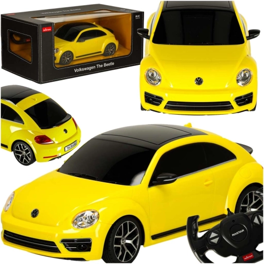 Auto radiocomandata Rastar Volkswagen Beetle 1:14 gialla