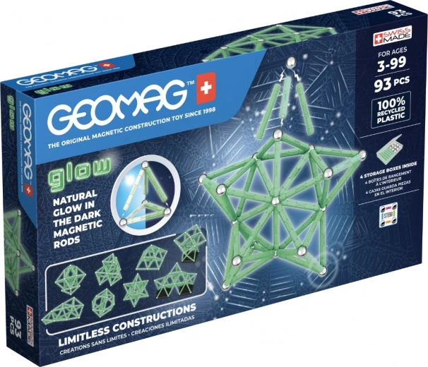 Geomag Glow set di costruzione magnetico 93 pezzi