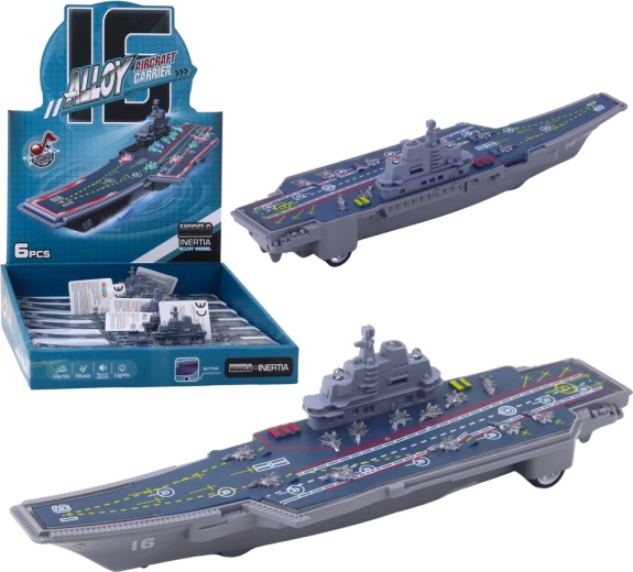 Portaerei militare con luci e suoni 24 cm