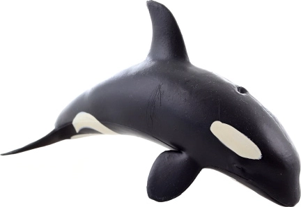 Figura in plastica di orca 13 cm