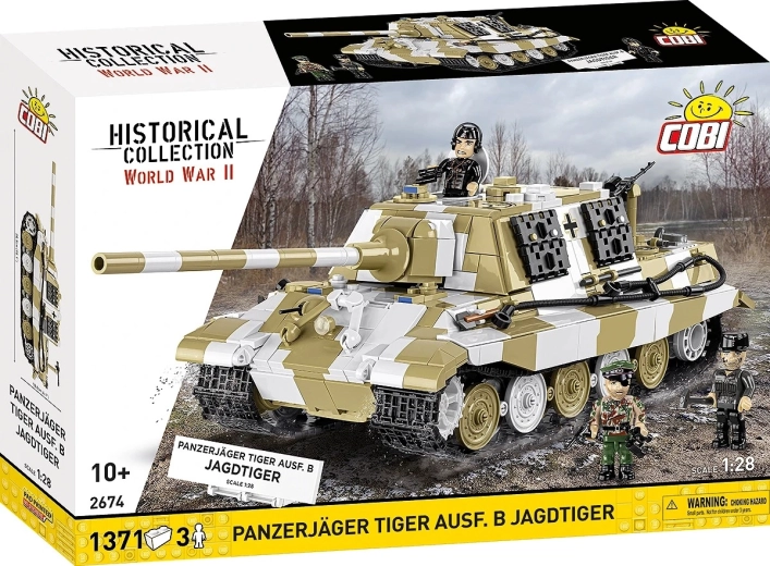Set di costruzione COBI Panzerjäger Tiger Ausf. B Jagdtiger 1:28 (1371 pezzi)