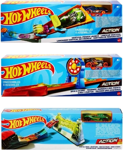 Hot Wheels sfide base – pista con loop e lanciatore