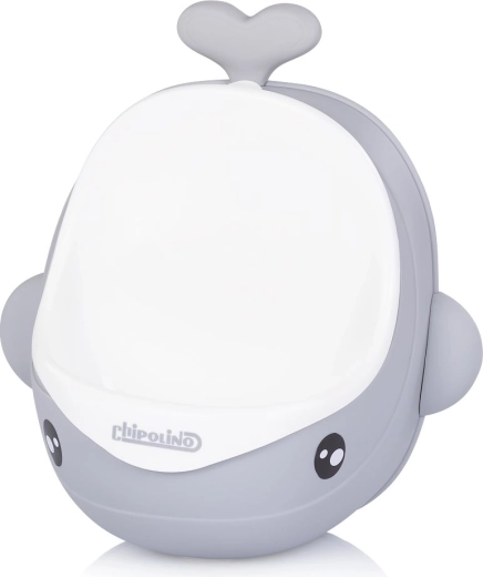 Pissoir per bambini Chipolino Whale grigio
