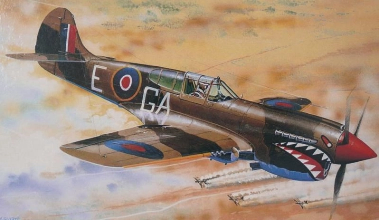 Modello di aereo Curtiss P-40K Kittyhawk Mk. III 1/72