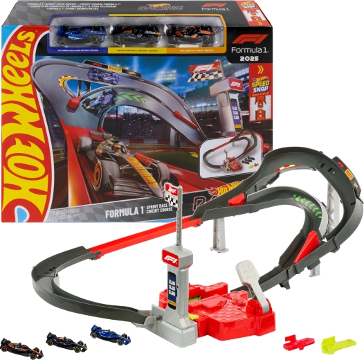 Hot Wheels HW Racing pista da corsa Formula 1 Sprint + 3 monoposto