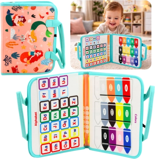 Libretto educativo sensoriale in feltro con sirene