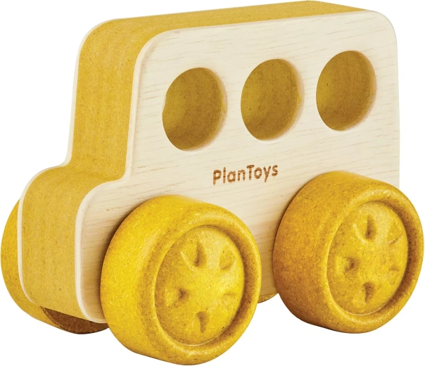 PlanToys macchinina in legno autobus per i più piccoli - 1 pezzo
