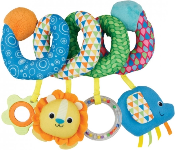 Peluche sensoriale a spirale da appendere