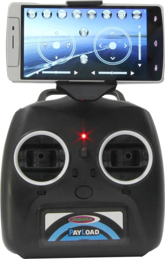 Controllo con trasmittente e app + supporto telefono