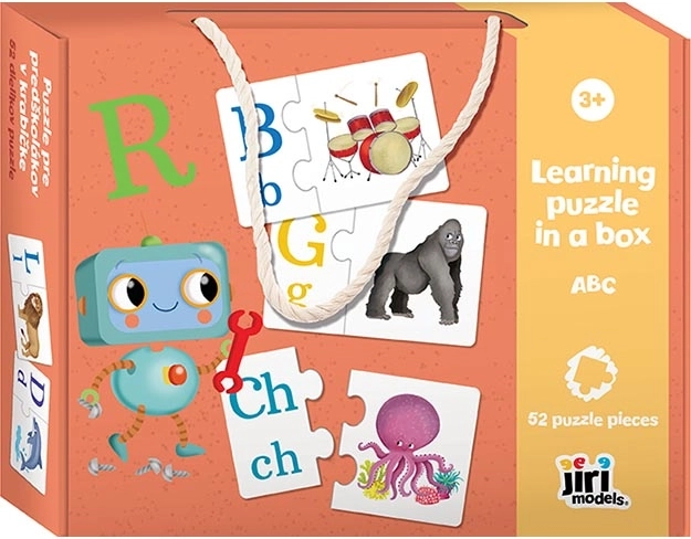 Puzzle per bambini in età prescolare in scatola ABC