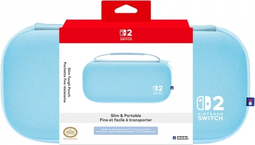 Custodia HORI Slim Tough per Nintendo Switch 2, azzurro chiaro