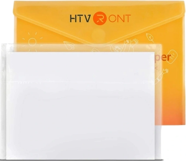 HTVRONT pellicola adesiva lucida A4 bianca