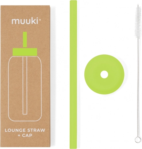 MUUKI Lounge Cannuccia con Coperchio Electric Lime