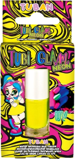 Smalto per unghie neon giallo per bambini Tuban Tubi Glam 5 ml