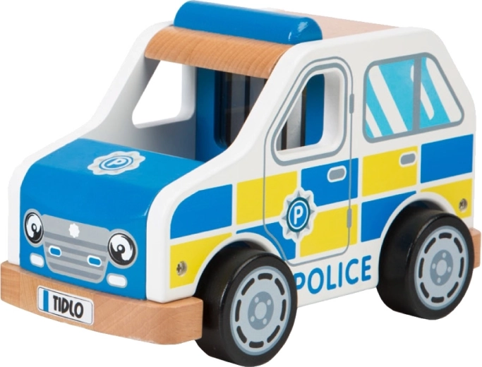 Tidlo auto della polizia in legno
