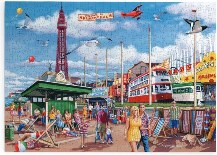 Puzzle House of Puzzles Passeggiata sul lungomare di Blackpool, 500 pezzi grandi