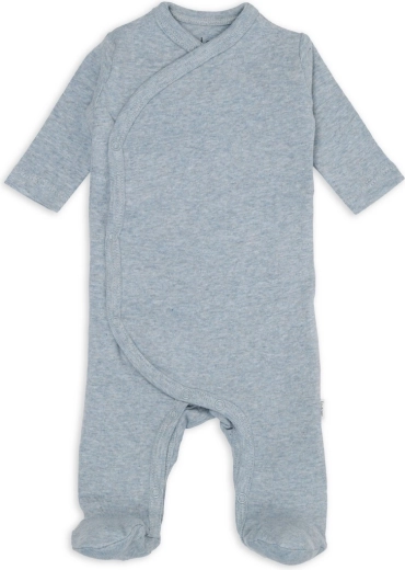 Tutina neonato Lodger Melange blue fogg, taglia 50 - 1 pezzo